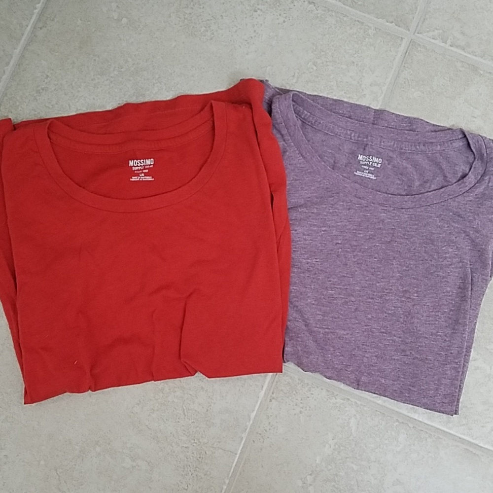 2 Mossimo Crew Neck Shirts